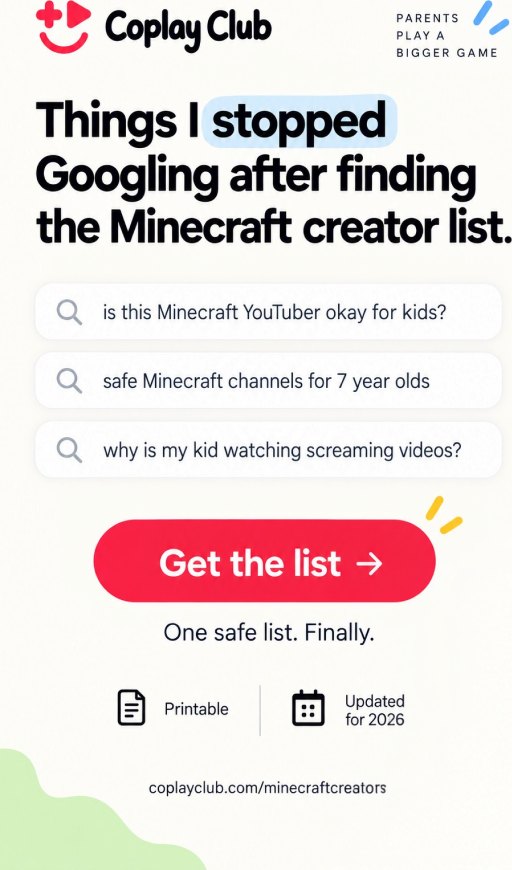 Coplay ad: Things I stopped Googling after finding the Minecraft creator list