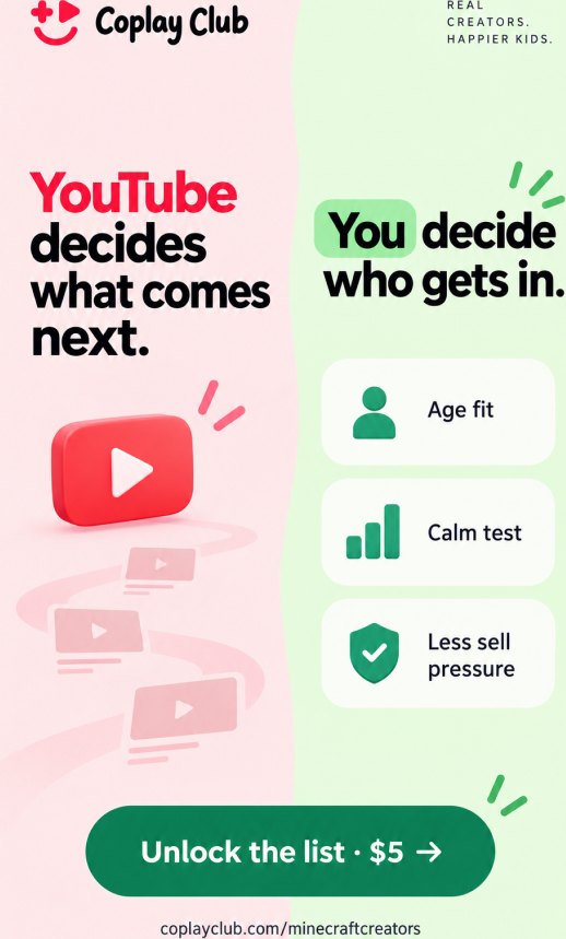 Coplay ad: YouTube decides what comes next. You decide who gets in.
