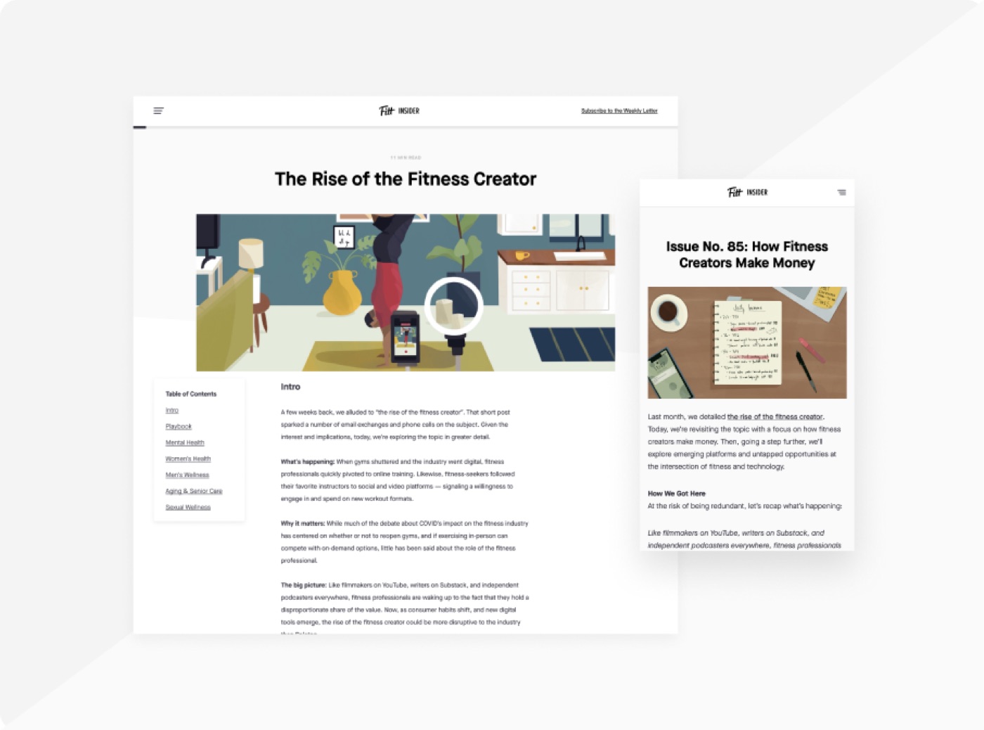 Fitt Insider’s redesigned publication